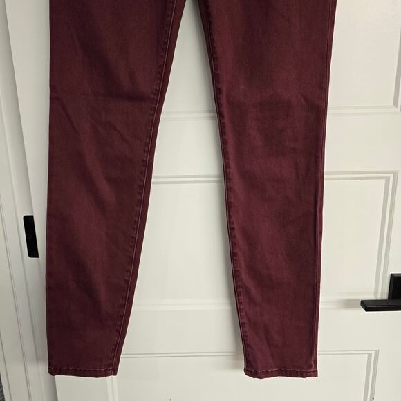 Women's Cabi Bordeaux Skinny Burgundy Denim Jeans Style #919 | Size 4 - Picture 5 of 10